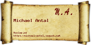 Michael Antal névjegykártya